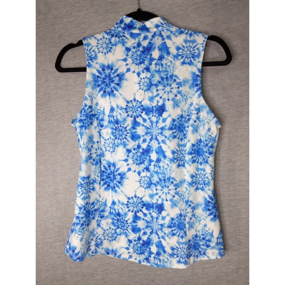 2x 👯♀️Host Pick⚡️AmySport FrontlineSleevelessTop- Blue TieDye - Picture 6 of 11